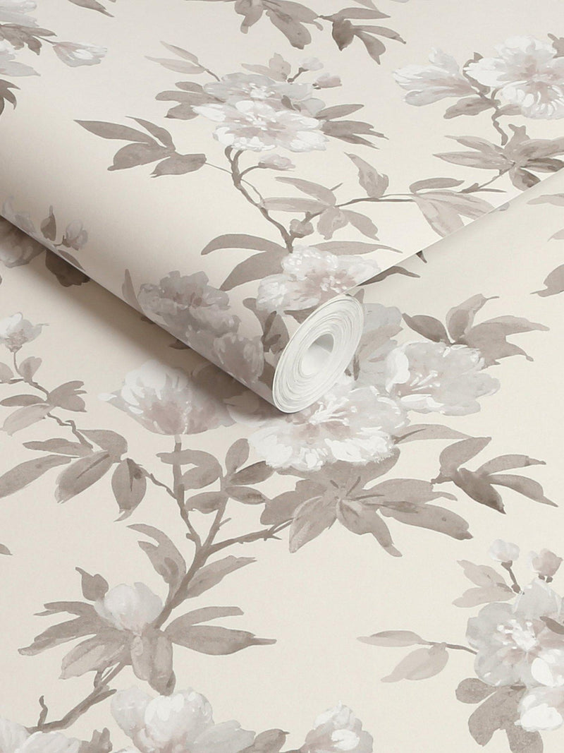 Laura Ashley Rosamund Natural Wallpaper, UK version