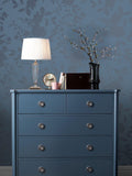 Laura Ashley Westbourne Midnight Blue wallpaper roll - British product
