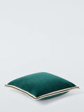 John Lewis bordered velvet cushion 45x45cm (British brand)