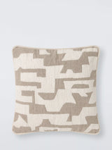 John Lewis Corded Geometric Cushion in Natural- Buy online at McGrocer