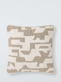 John Lewis corded geometric cushion in natural, UK version