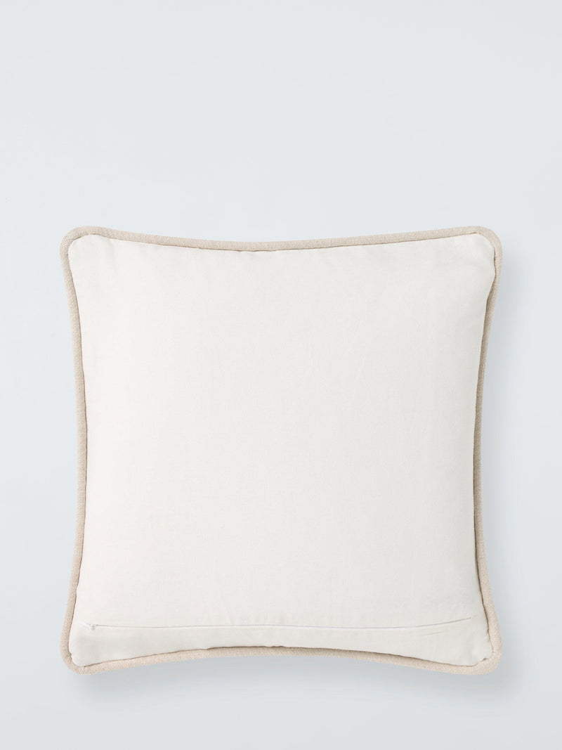 John Lewis corded geometric cushion in natural, UK version