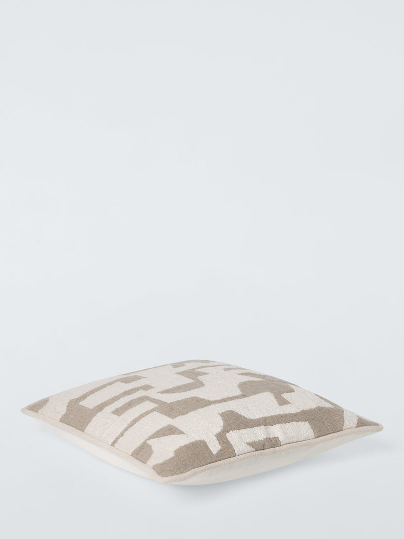 John Lewis corded geometric cushion in natural, UK version