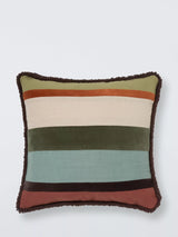 John Lewis John Lewis Felic Stripe Multi Scatter Cushion 50 x 50cm- Buy online at McGrocer