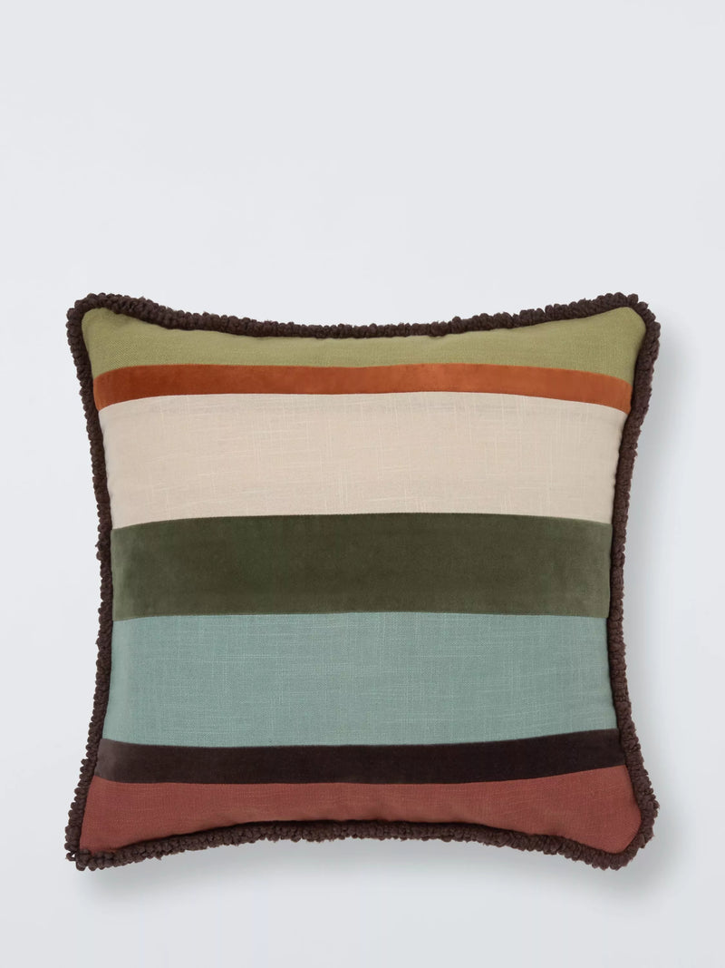 John Lewis cushion Felic Stripe Multi 50x50cm, imported from the UK