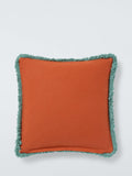 John Lewis fringed velvet cushion 45cm, UK version