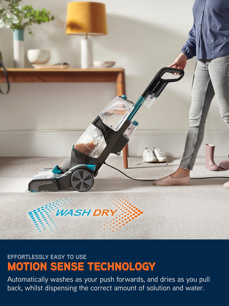Vax pet-design carpet cleaner with graphite and teal finish (British brand)