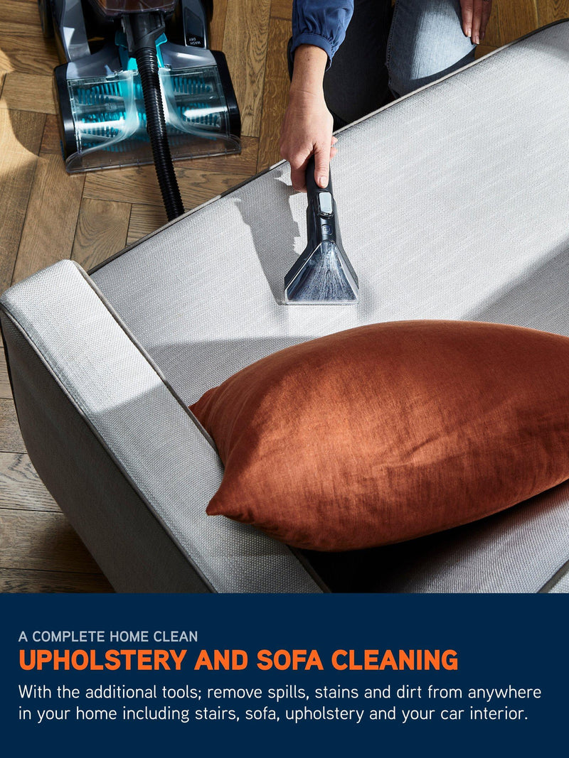 Vax pet-design carpet cleaner with graphite and teal finish (British brand)