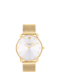 Coach Elliot women's watch white dial gold mesh bracelet, UK version
