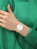 Coach Elliot women's watch white dial gold mesh bracelet, UK version