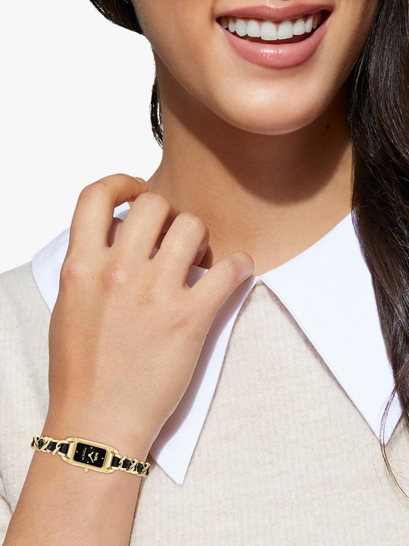 Coach Cadie rectangular gold IP watch - British product