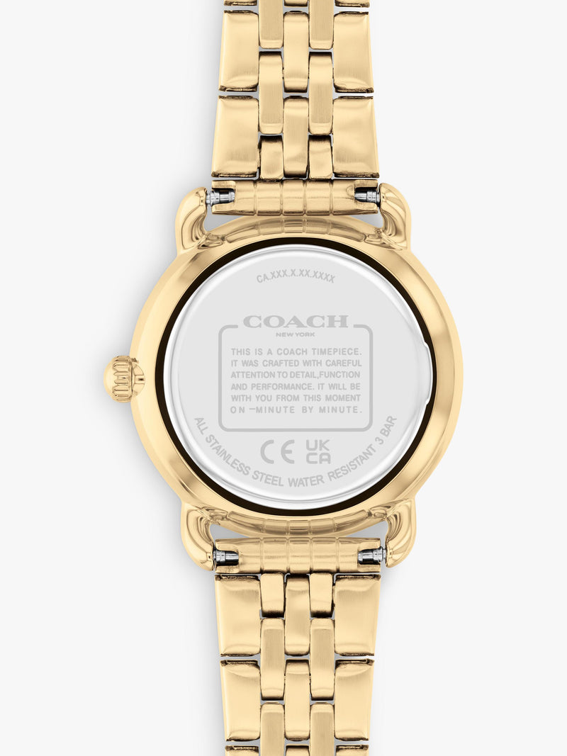 Coach Elliot bracelet watch gold stainless steel 28mm, UK version