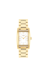 John Lewis Coach Women's Reese Rectangular Crystal Bracelet Strap Watch- Buy online at McGrocer