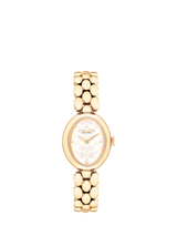 John Lewis Coach Women's Sammy Oval Bracelet Strap Watch, Gold- Buy online at McGrocer