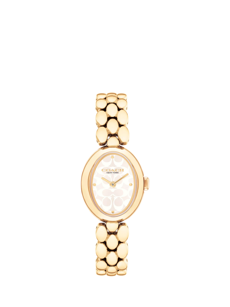 Coach Sammy oval gold 22mm watch for women, UK version