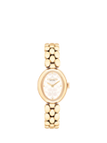 Coach Sammy oval gold 22mm watch for women, UK version