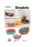 Simplicity microwave cozy sewing pattern SS3025OS, imported from the UK