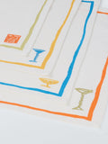 John Lewis cocktail motif cotton napkins set of 4, imported from the UK
