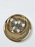 John Lewis hammered gold thali serving set 5 piece, UK version