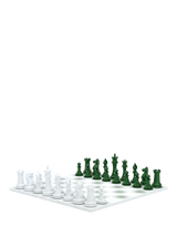 John Lewis Skyline Chess Heavyweight Steel Chess Set Green Gradient- Buy online at McGrocer