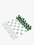 Skyline Chess Heavyweight Steel Chess Set Green Gradient, UK version