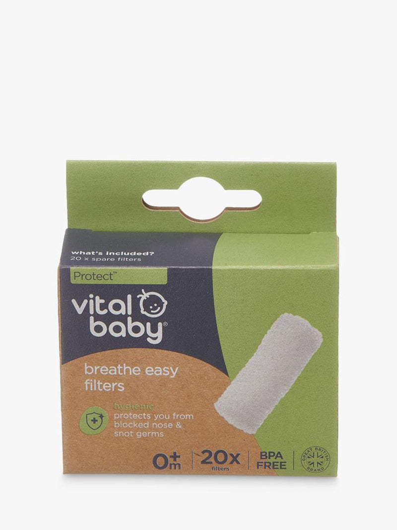 Vital Baby Breathe Easy Filters for baby nasal congestion (British brand)
