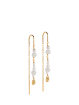 John Lewis ENAMEL Copenhagen Sofia Pearl Chain Drop and Post Earrings 55 x 8 mm- Buy online at McGrocer