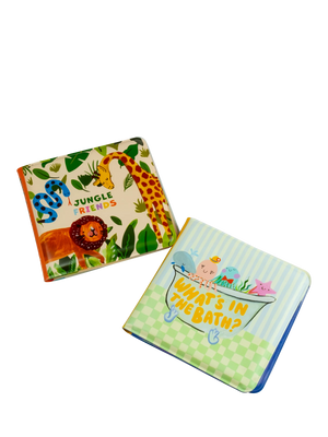Jungle and Sea Baby Bath Book Set, Pack of 2