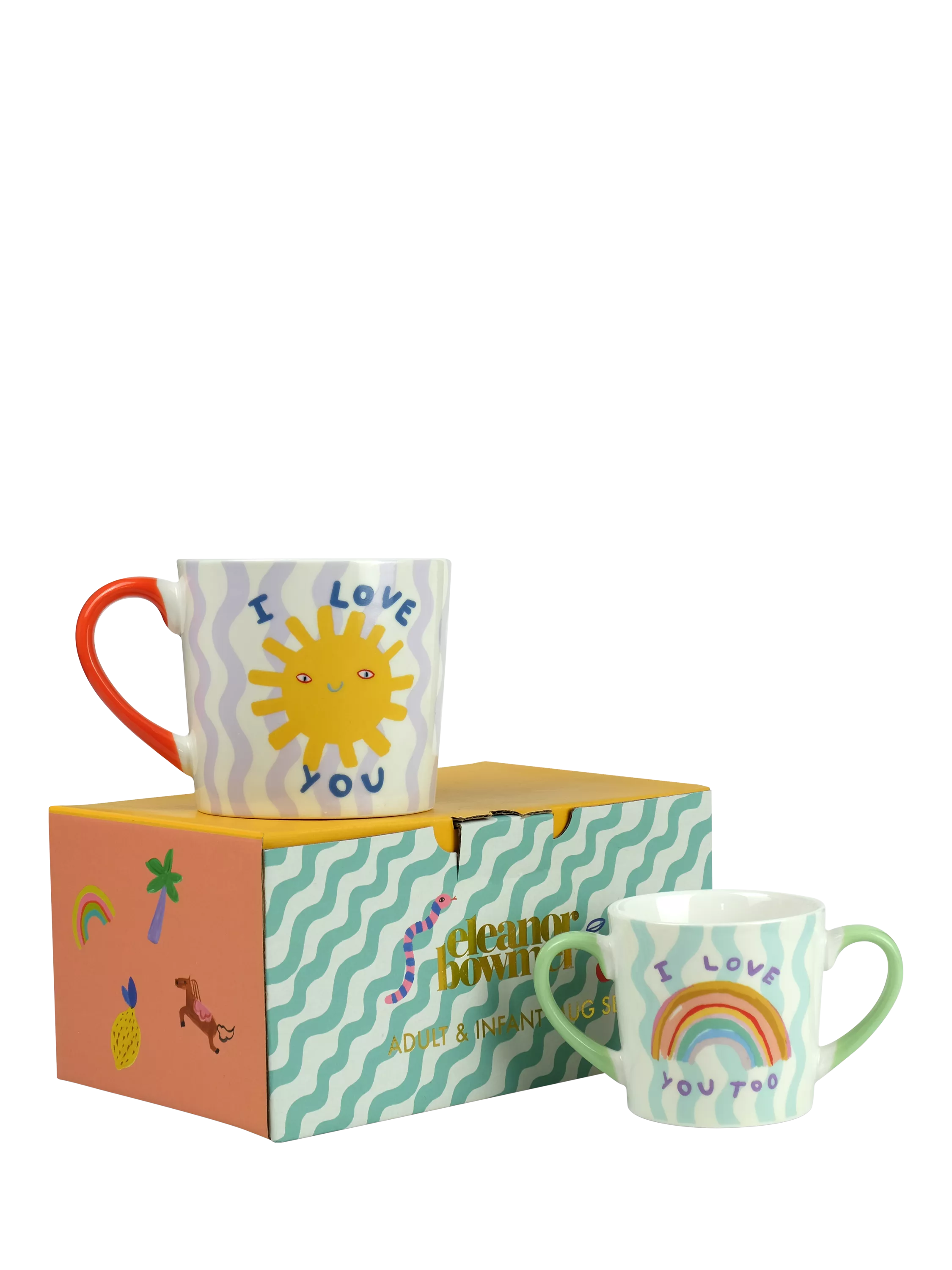 Eleanor Bowmer Adult and Infant Mugs Gift Set, Multi - McGrocer