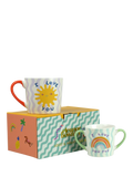 Eleanor Bowmer ceramic mugs gift set for adult and infant, multi - British product