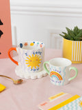 Eleanor Bowmer ceramic mugs gift set for adult and infant, multi - British product