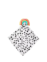 John Lewis Eleanor Bowmer Rainbow Muslin Comforter Baby Comforter with Toy Attachment- Buy online at McGrocer