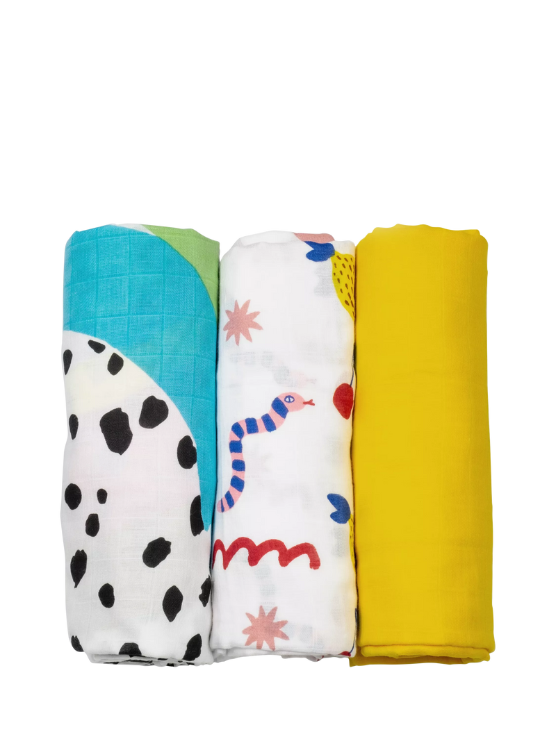 Eleanor Bowmer large muslin cloths set of 3 - British product