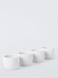 John Lewis Dine porcelain egg cups set of 4 white, imported from the UK