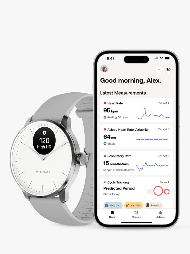 Withings Scanwatch Light 37mm White - British product