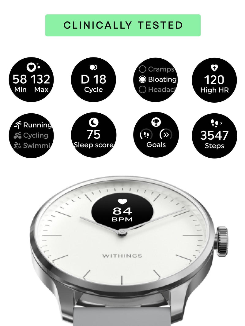Withings Scanwatch Light 37mm White - British product