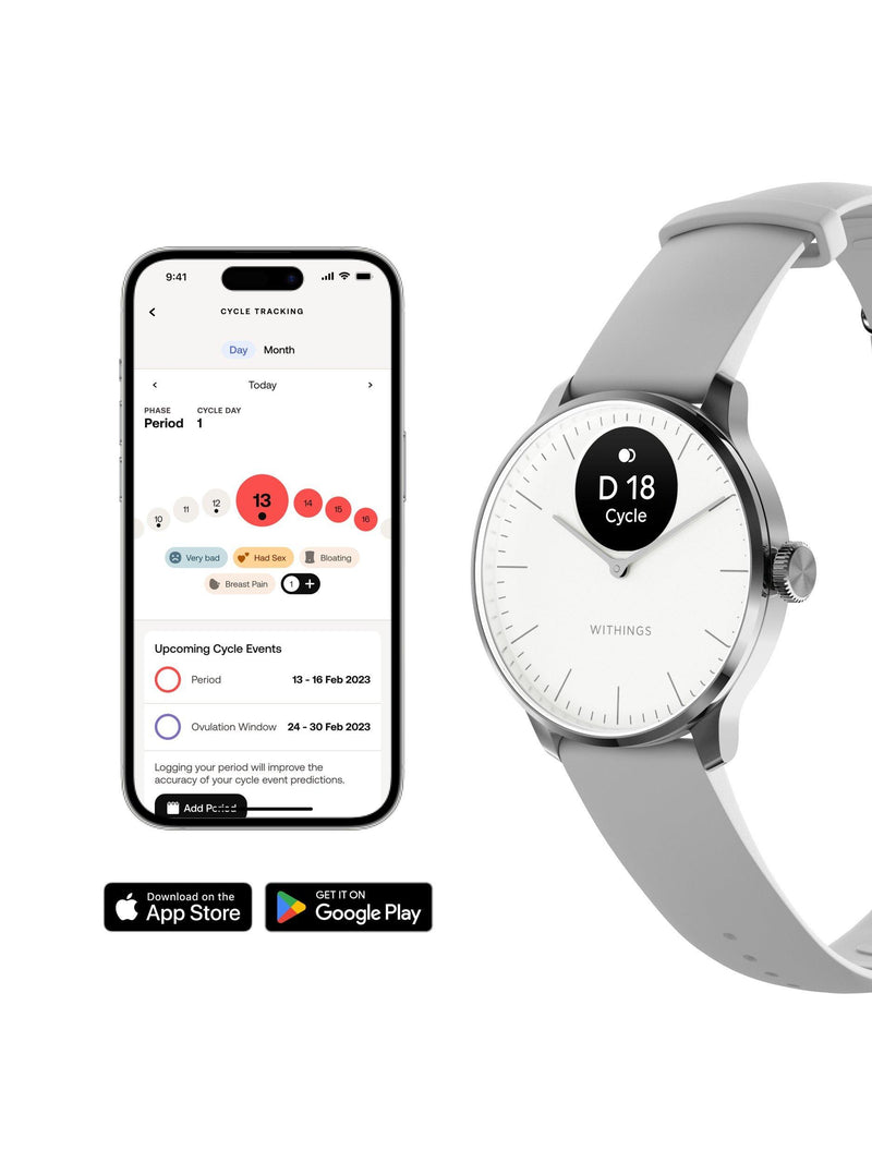 Withings Scanwatch Light 37mm White - British product