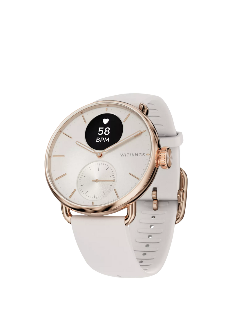 Withings ScanWatch 2 hybrid smartwatch 38mm rose gold (British brand)