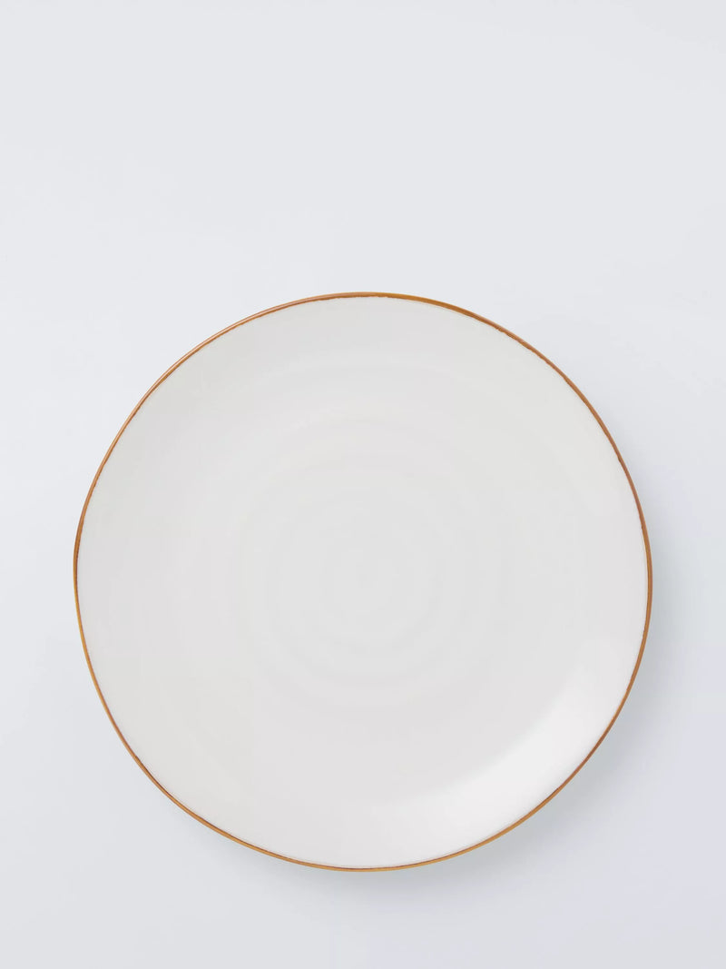John Lewis Deliciously Ella stoneware dinner plate 27cm white, UK version