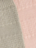 John Lewis textured wool blend ankle socks pack of 2 grey pink - British product