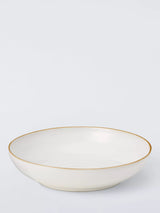John Lewis John Lewis X Deliciously Ella Stoneware Pasta Bowl, 24cm, White- Buy online at McGrocer