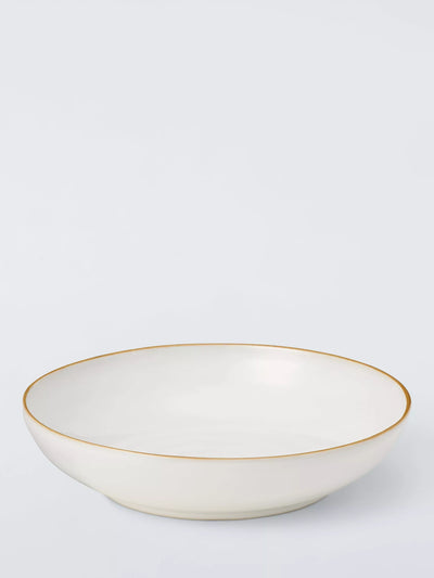 John Lewis John Lewis X Deliciously Ella Stoneware Pasta Bowl, 24cm, White- Buy online at McGrocer