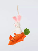 John Lewis John Lewis Felt Bunny and Carrot Plane Hanging Decoration- Buy online at McGrocer