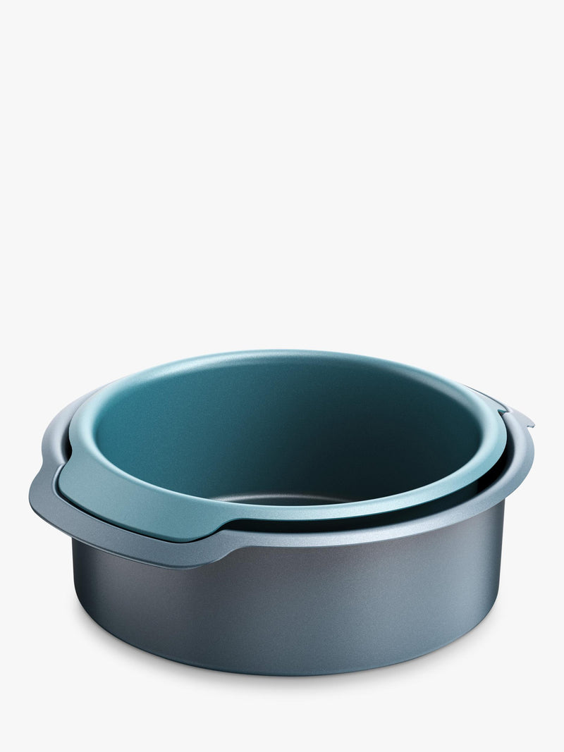Non-Stick Carbon Steel Cake Tin Set with Handles, 23cm & 20cm