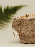 Orelia fine crystal tennis bracelet pale gold 25cm (British brand)