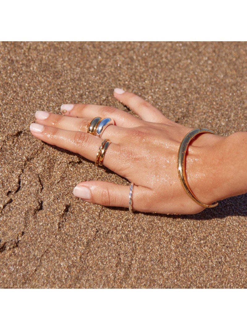 Orelia LUXE domed bangle gold plated - British product