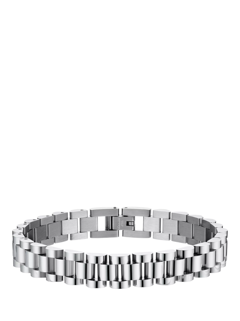 Orelia men's slim watch chain bracelet silver, imported from the UK