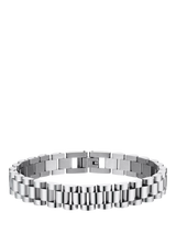 John Lewis Orelia Men's Slim Watch Chain Bracelet, Silver- Buy online at McGrocer