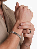 Orelia men's slim watch chain bracelet silver, imported from the UK