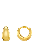 Orelia LUXE tiny tapered hoop earrings gold 0.8cm - British product